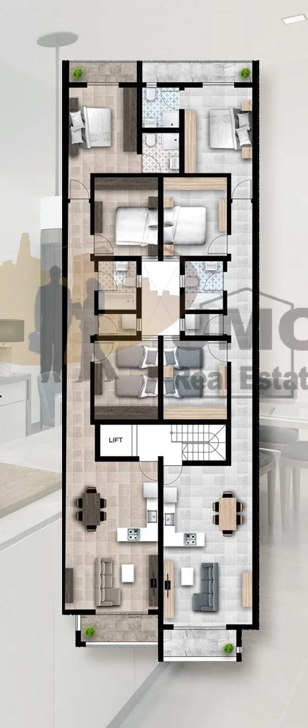 Attard 3 bedroom elevated ground floor maisonettes