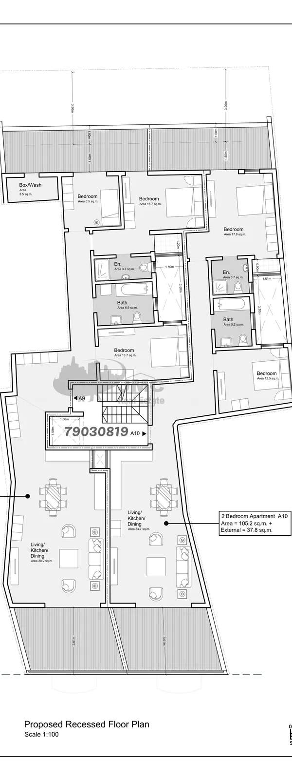 Balzan finished 2- and 3-bedroom penthouses