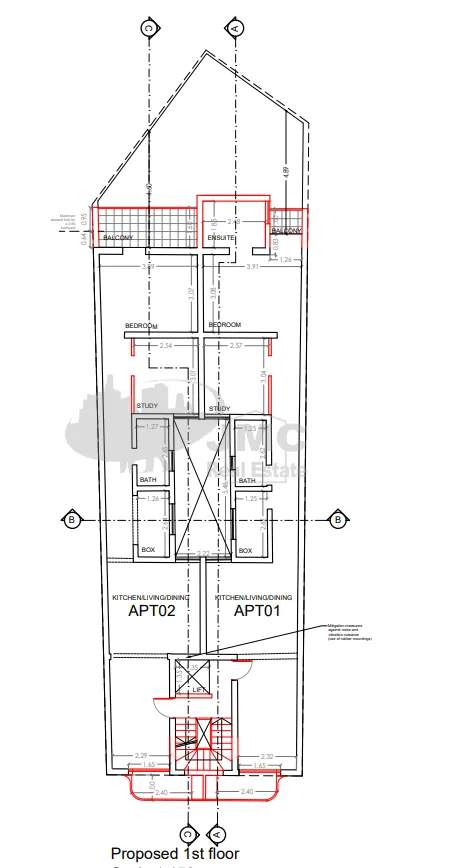 Gzira 2 bedroom apartment