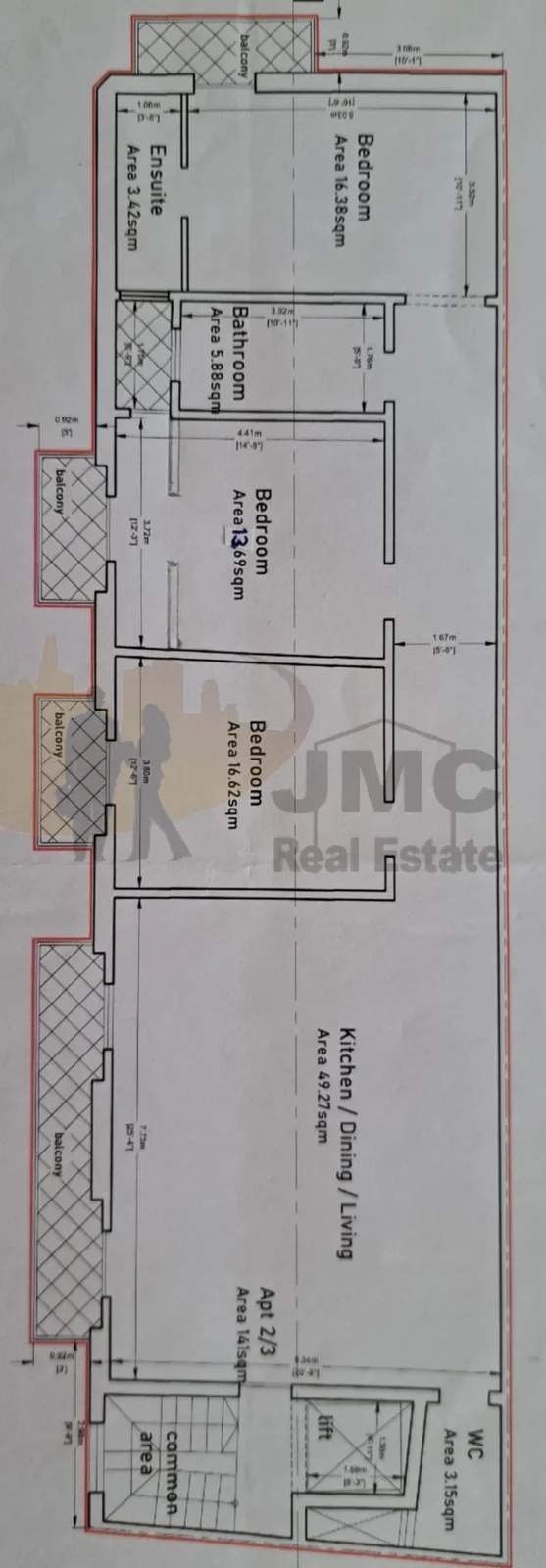 Qormi finished 3 bedroom apartments