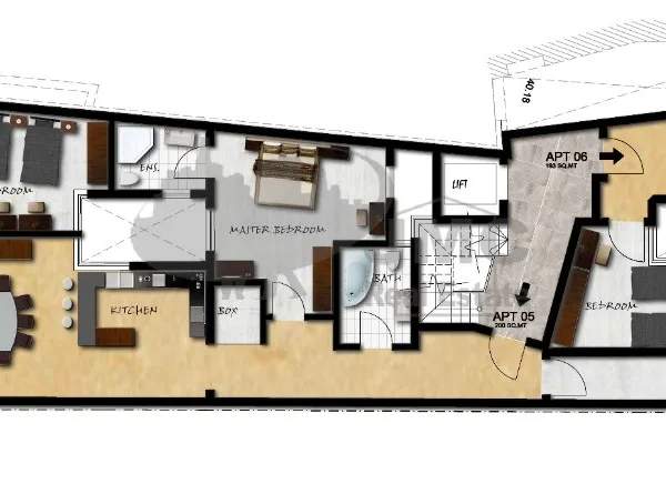 Mosta 3 bedroom duplex penthouse with pool
