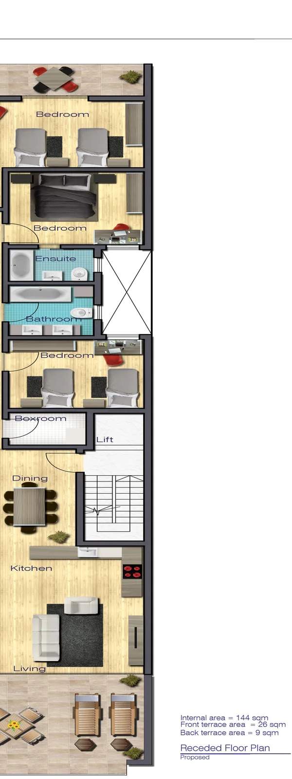 Balzan finished 3 bedroom penthouse