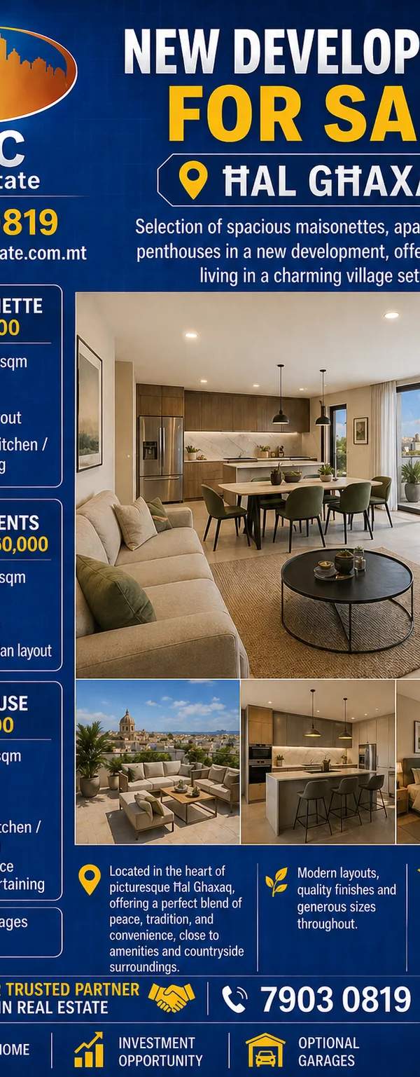 Ghaxaq selection of spacious units