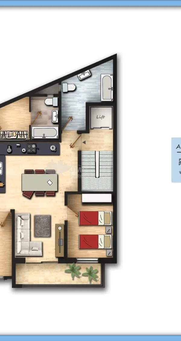 Fgura 3 bedroom apartment