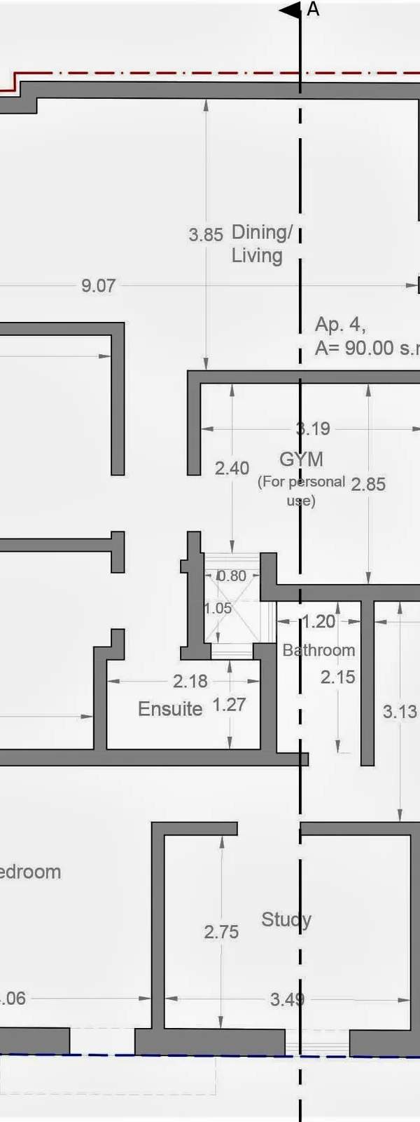 Hamrun 1/2 bedroom apartment