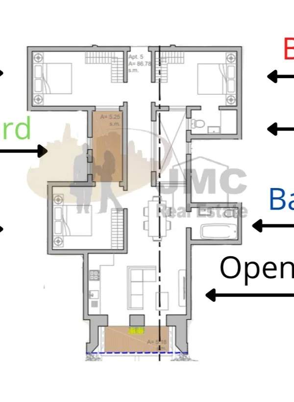 Paola (Rahal Gdid) 3 double bedroom apartment