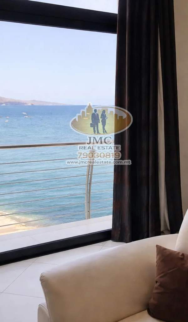 St Pauls Bay (San Pawl il-Baħar) fully furnished 2 bedrooms apartment with garage