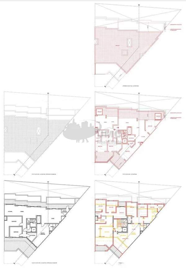 Marsascala large 4 bedroom penthouse with permit to build another floor and with optional garage