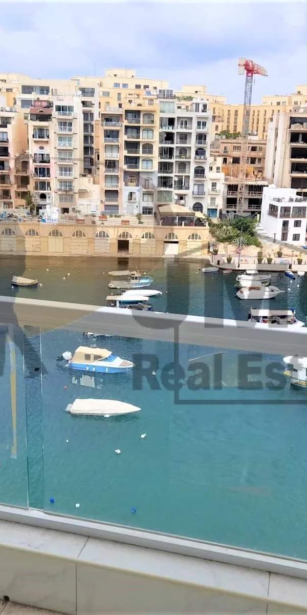 St.Julians finished 2 double bedroom apartment overlooking Spinola Bay