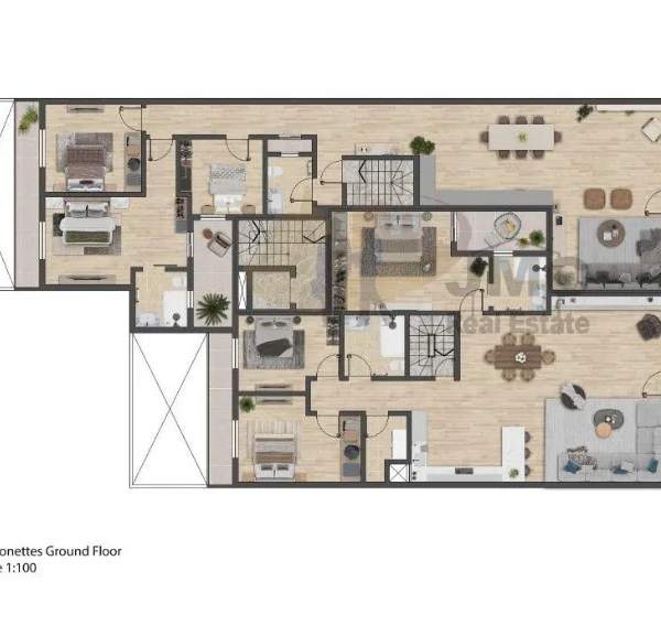 Swieqi 3 bedroom duplex maisonette with Pool
