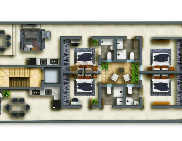 Iklin fully furnished 3 bedroom maisonette