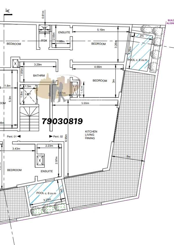 Zabbar fully finished 3-bedroom penthouses with Pool