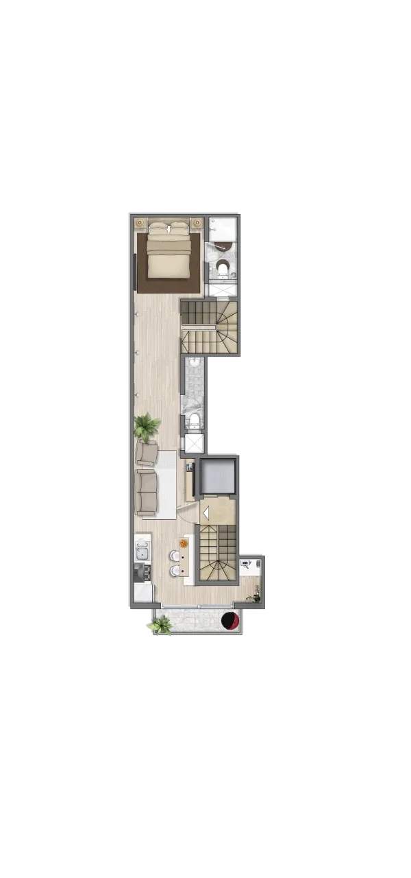 St.Paul's Bay newly built 2 double bedroom duplex penthouse with pool