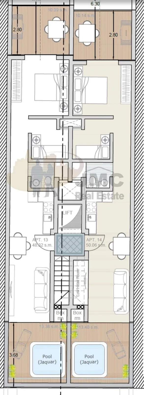 Bugibba 2 bedroom penthouse
