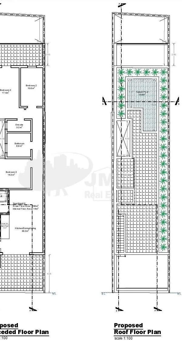 Mqabba finished 3 bedroom penthouse with splash Pool