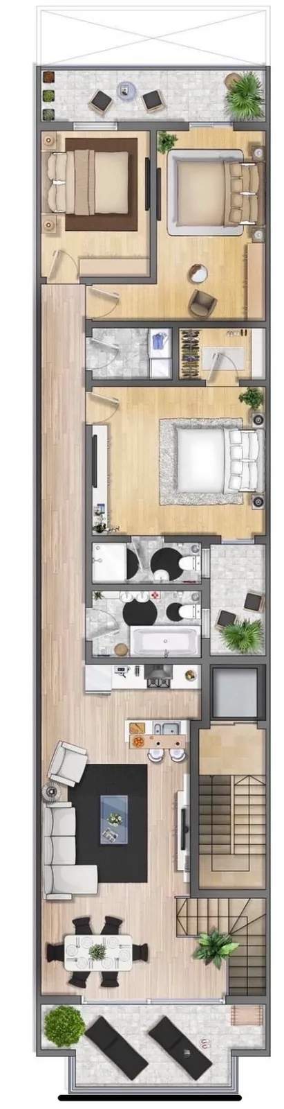 Zabbar 3 double bedroom first floor maisonette
