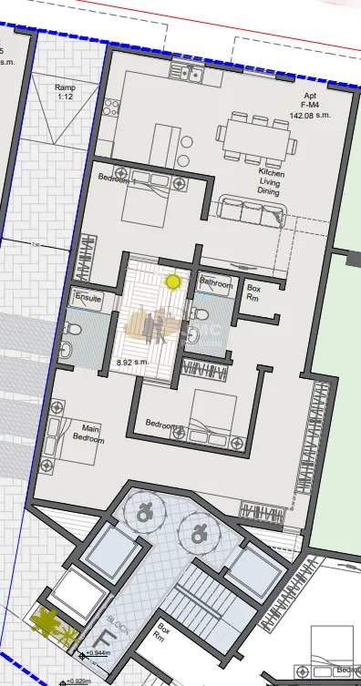 Birkirkara 3 double bedroom ground floor maisonette