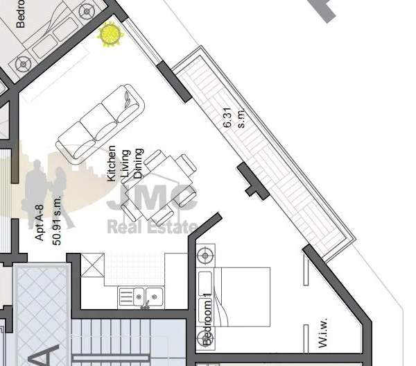 Birkirkara 1-bedroom apartment