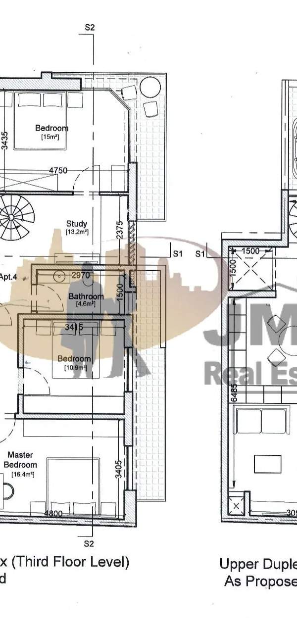 Rabat (Malta) highly finished 3 double bedroom duplex penthouse