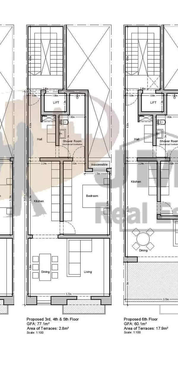 Gzira finished spacious 1-bedroom apartment