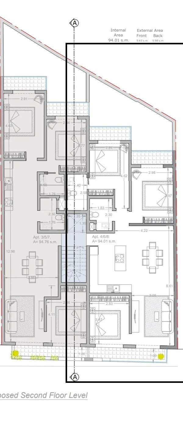 Tarxien 3 double bedroom apartment