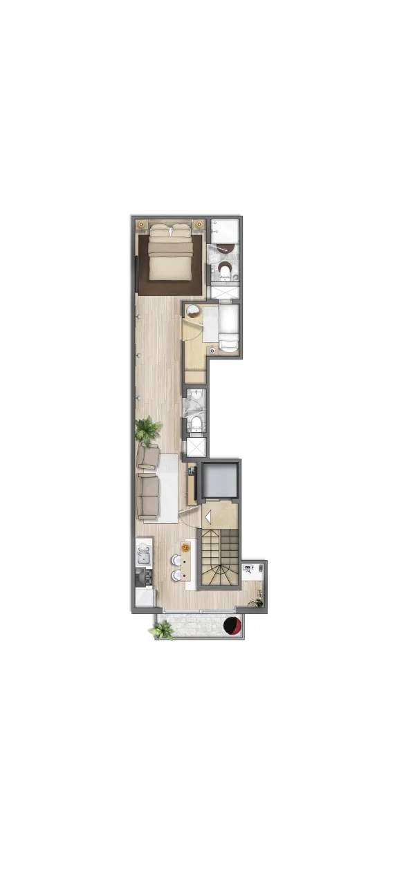 St.Paul's Bay  finished 1/2 bedroom apartments with side sea views