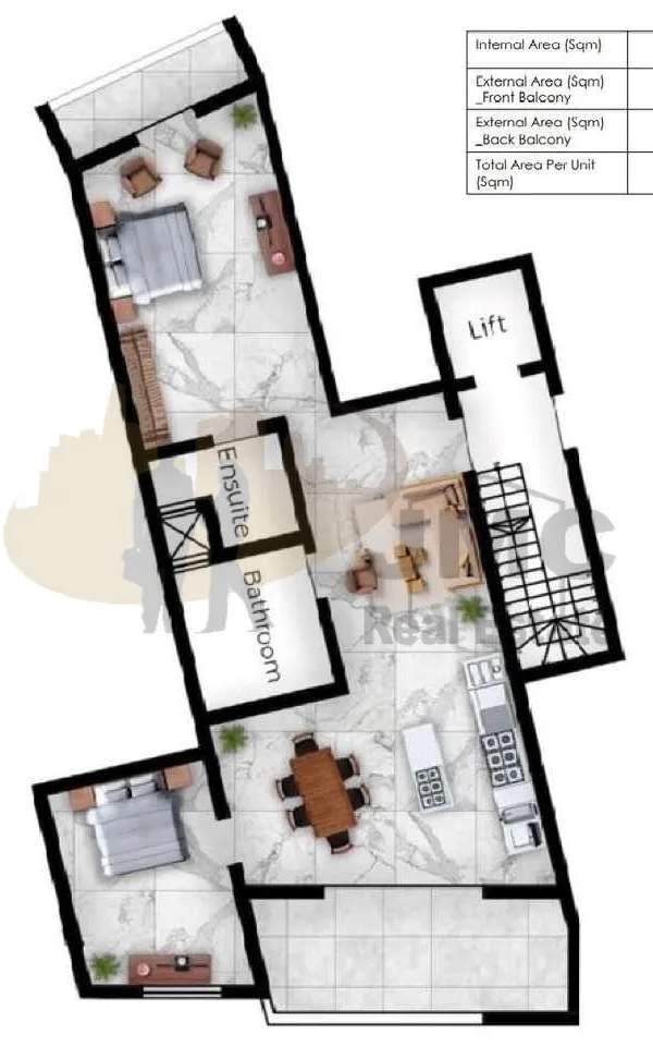 Qormi 2 bedroom apartment