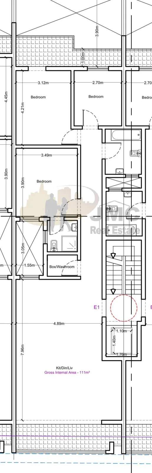 Lija finished 3 bedroom apartment with Green & Mdina views