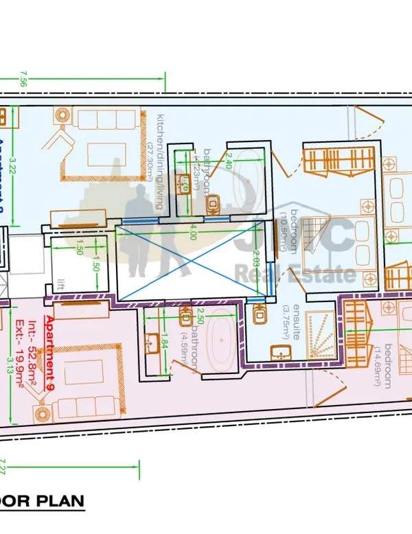 Tarxien 1- & 2- double bedroom penthouses