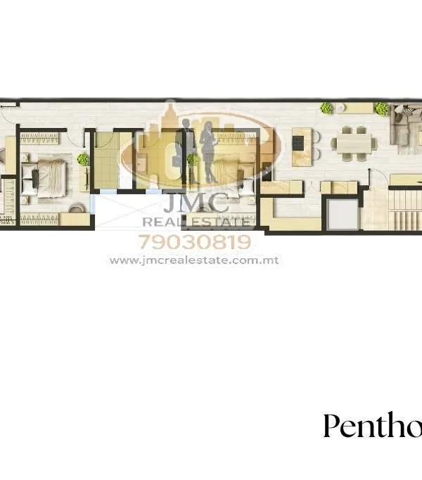 Ghaxaq 3 bedroom penthouse