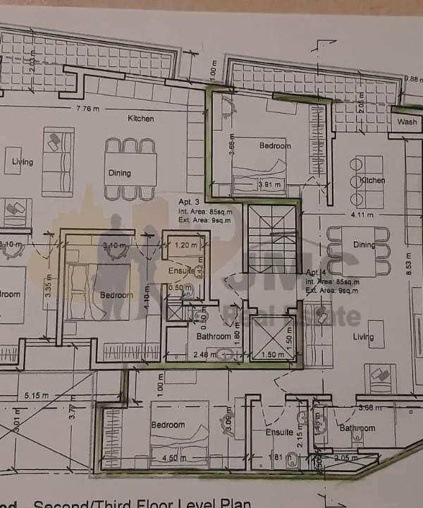 Siggiewi centrally located 2 double bedroom apartments