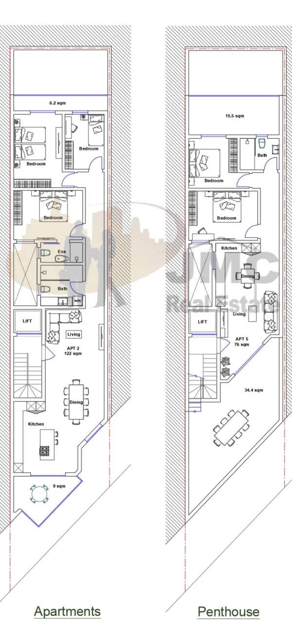 Safi 2 double bedroom penthouse