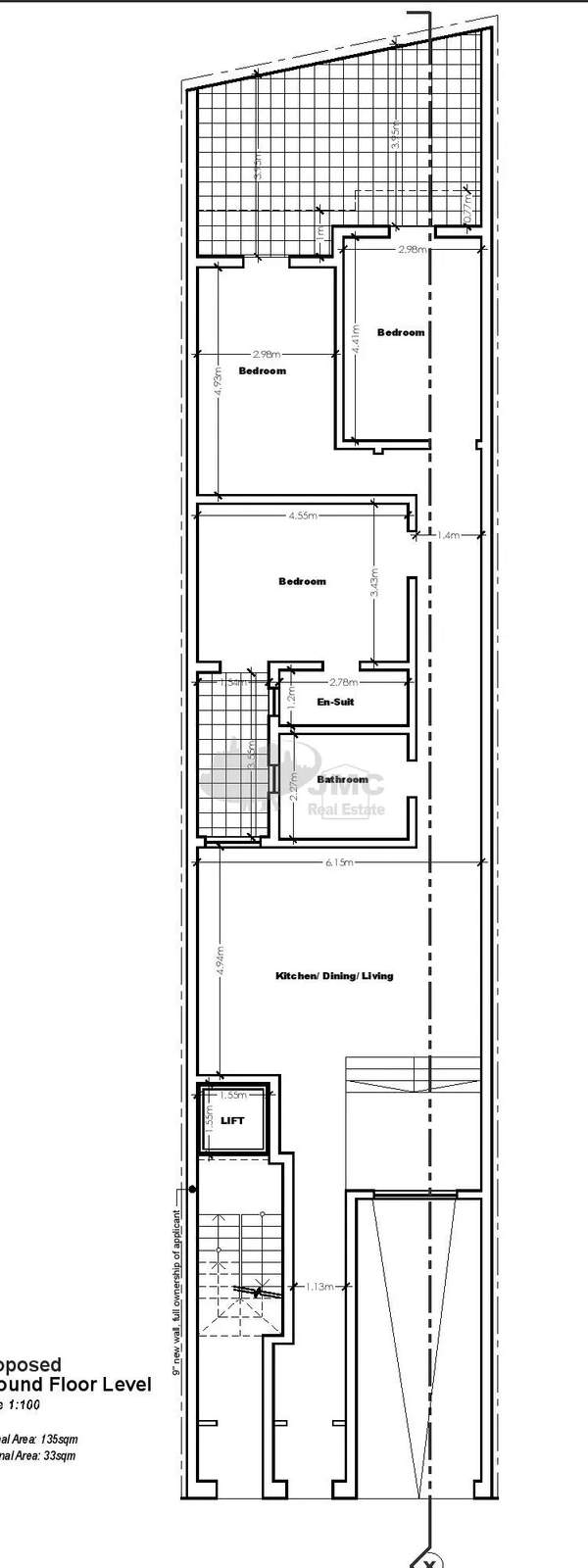 Mosta finished 3 bedroom ground floor maisonette