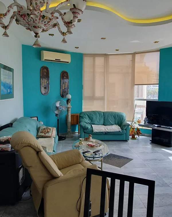 Gzira partly furnished apartment with sea view