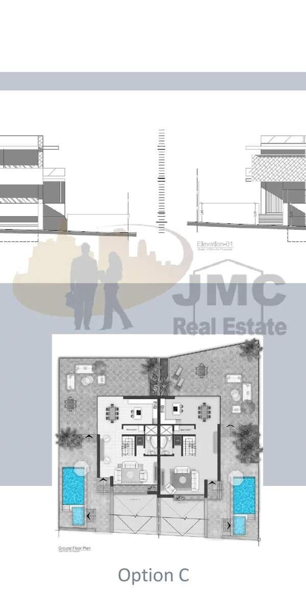 Ibragg plot for semi-detached villa with sea & country views