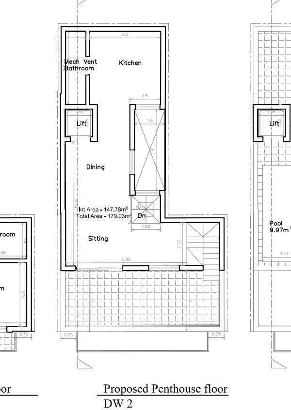 St.Paul's Bay fully finished 3 bedroom duplex penthouse with infinity swimming pool