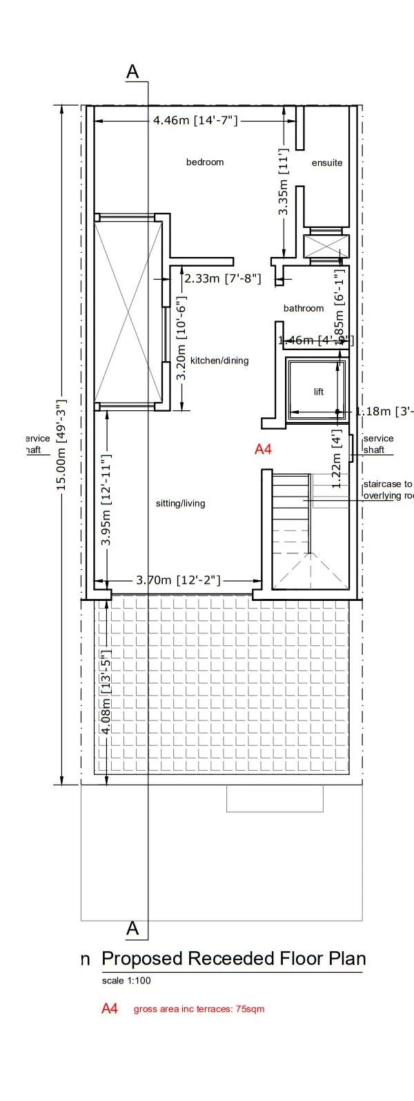 Mosta finished 1 bedroom penthouse with large terrace & airspace