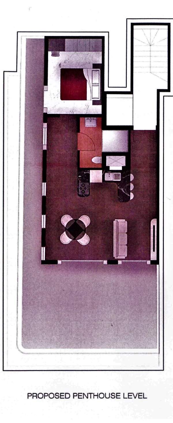 Pieta finished 1-bedroom penthouse with terrace