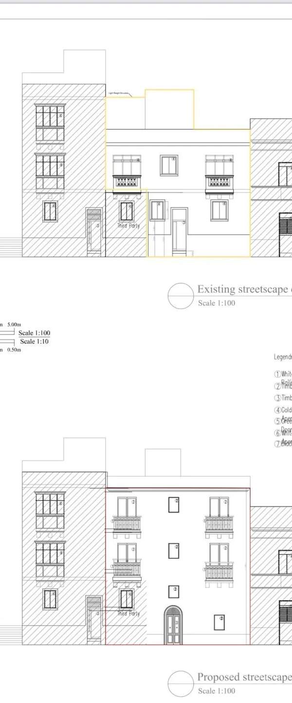 Cospicua (Bormla) large townhouse with permits to develop into a 6 double bedroom guesthouse