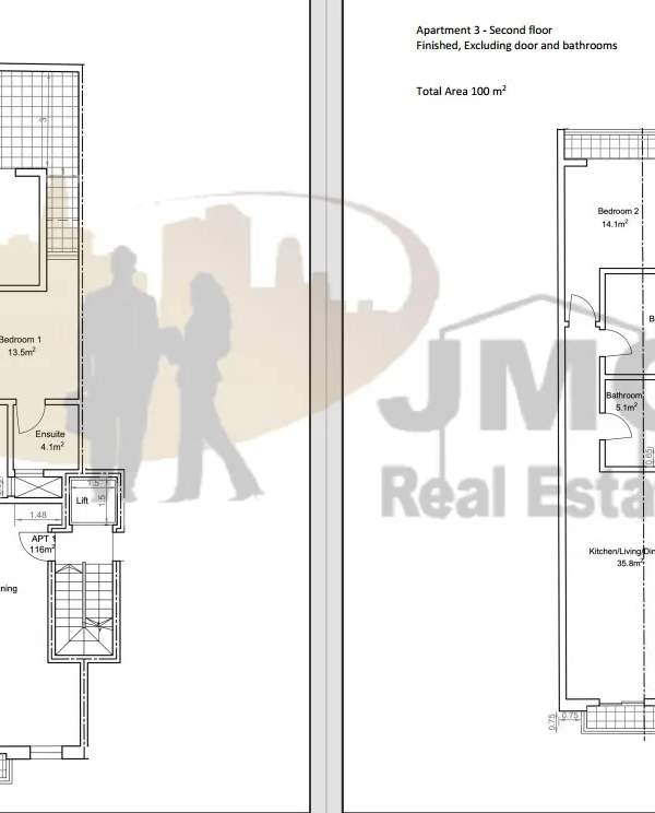 Rabat finished 2 bedroom apartments