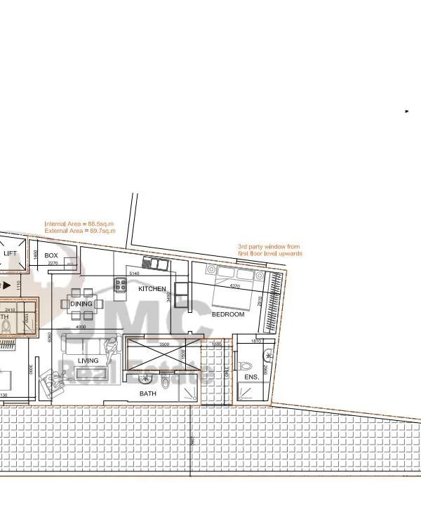 Birkirkara finished 2- bedroom penthouse
