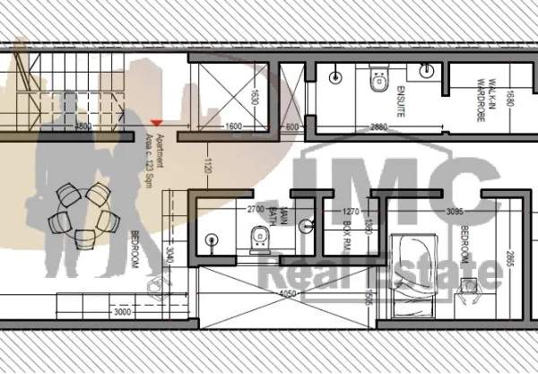 Marsascala 3 double bedroom apartment