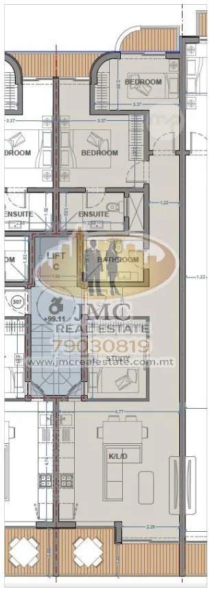 Msida 3-bedroom apartment