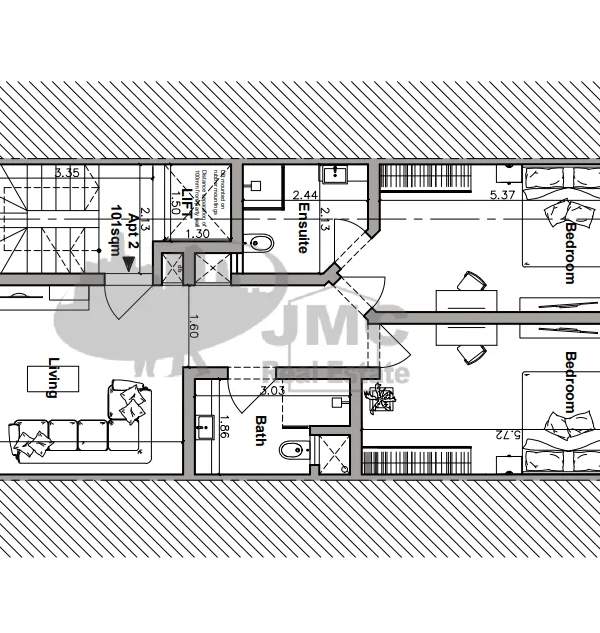 Fgura 2 double bedroom apartments