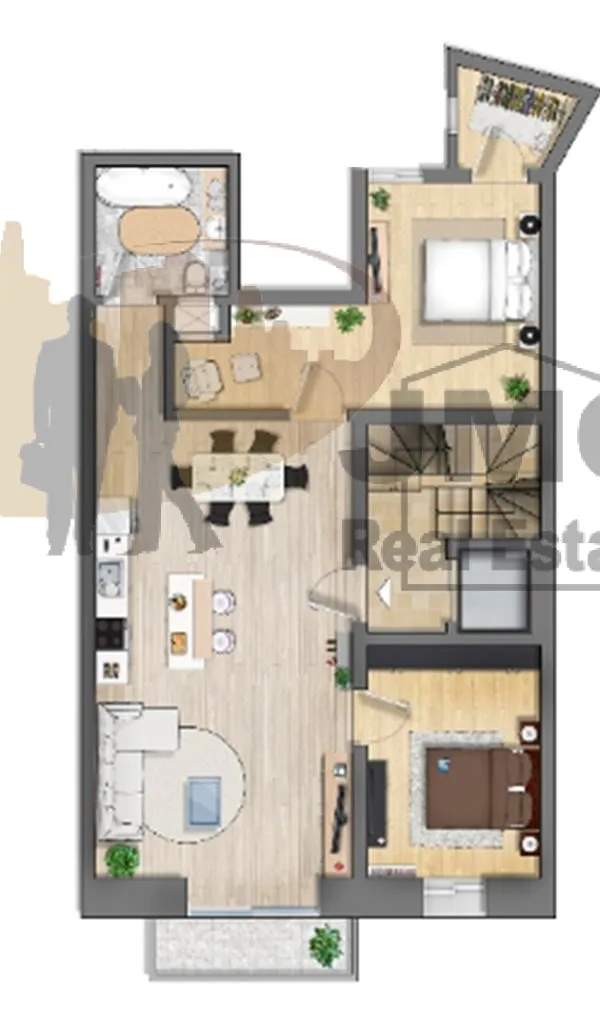 Gzira finished 2-bedroom apartments