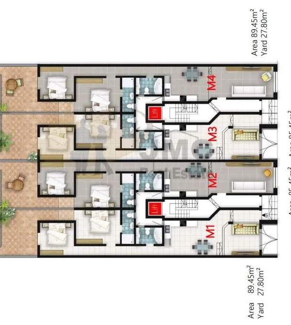 St.Pauls Bay 2 bedroom ground floor maisonettes