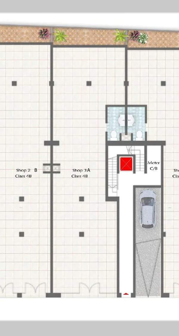 Mellieha finished ground floor Class 4B shops