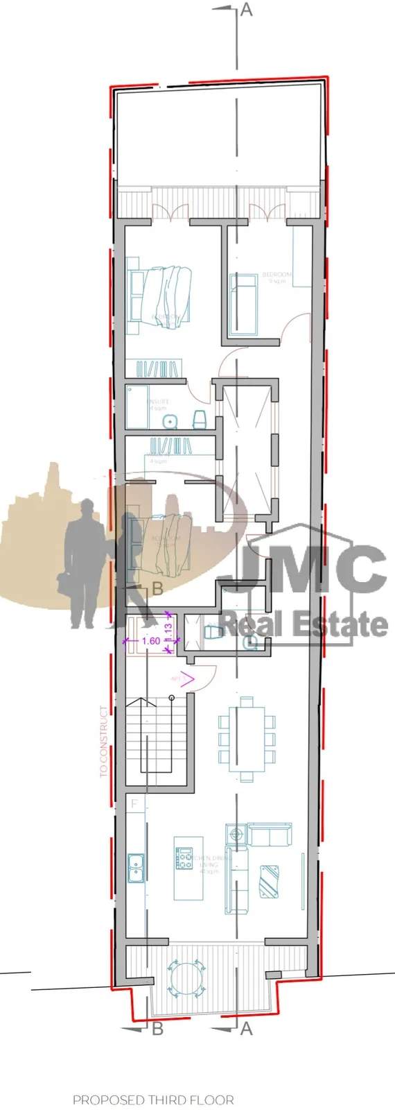Mosta fully finished 3 bedroom apartment