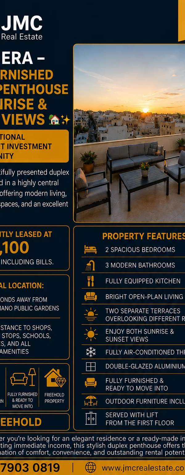 Santa Venera fully furnished fully furnished 2 bedroom penthouse