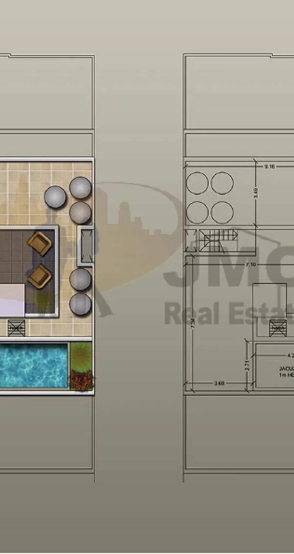 Iklin Fully finished 3 bedroom penthouse with Pool